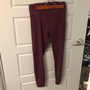 Maroon lululemon leggings
